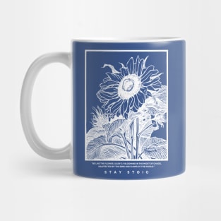 White Sunflower Mug